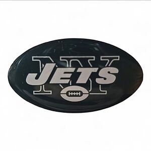 NFL New York JETS Logo Oval‎ Pin Fan Collector Memorabilia White Green Butterfly